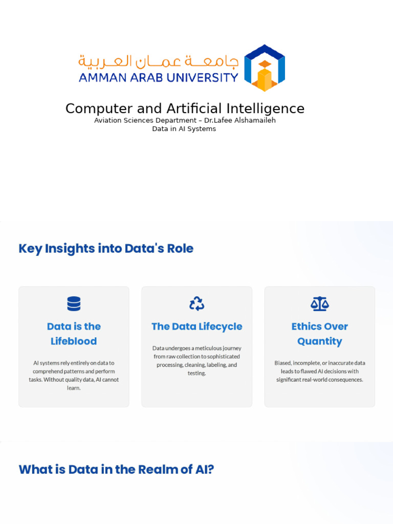 Data in AI Systems | PDF