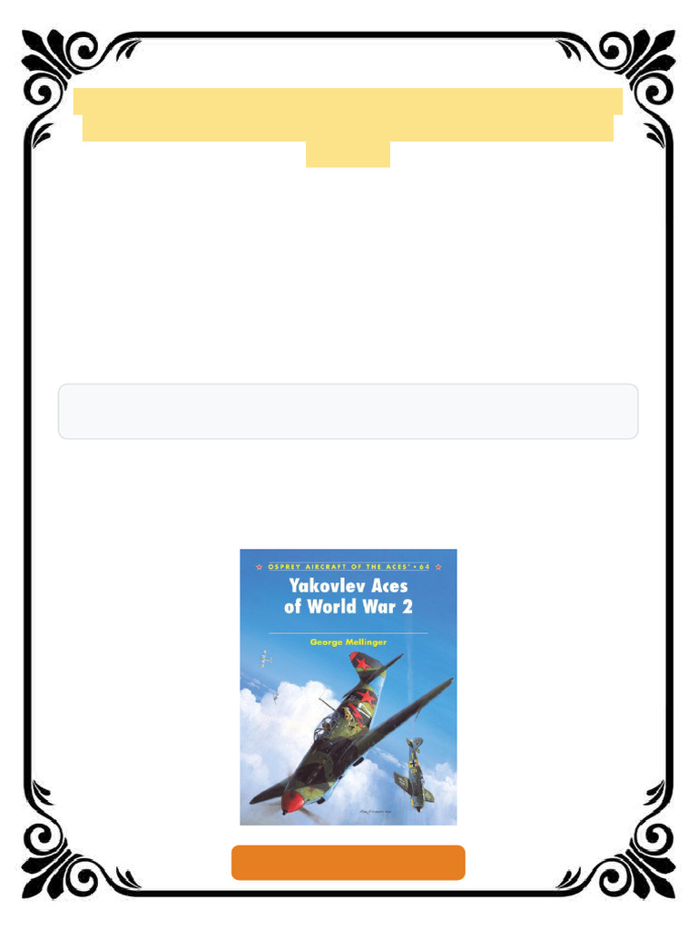Yakovlev Aces of World War 2 1st Edition George Mellinger Ebook ...