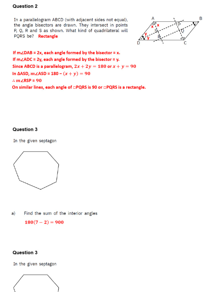 Geometry Problems and Solutions | PDF | Rectangle | Triangle