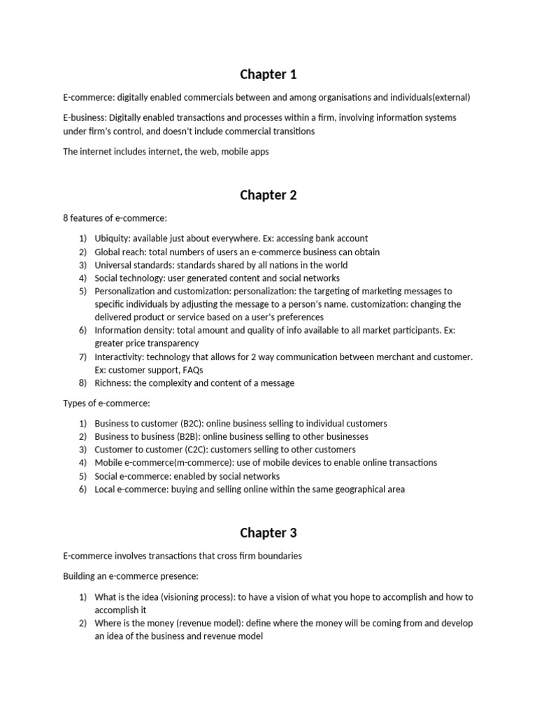 E-commerce Essentials: Features & Security | PDF | Security | Computer ...