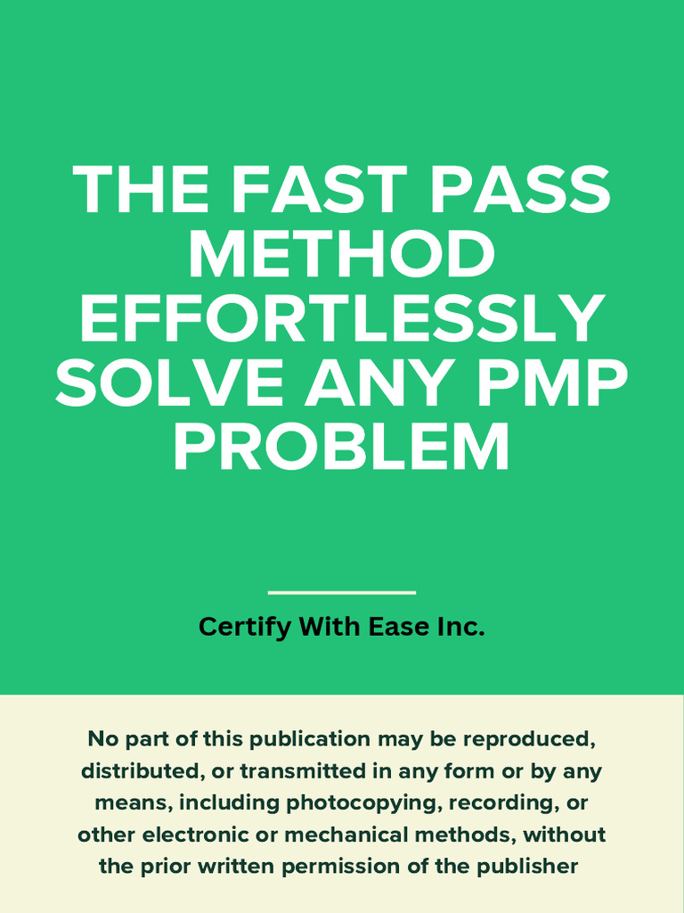 Fast Pass PMP Exam Success Guide | PDF | Scrum (Software Development ...