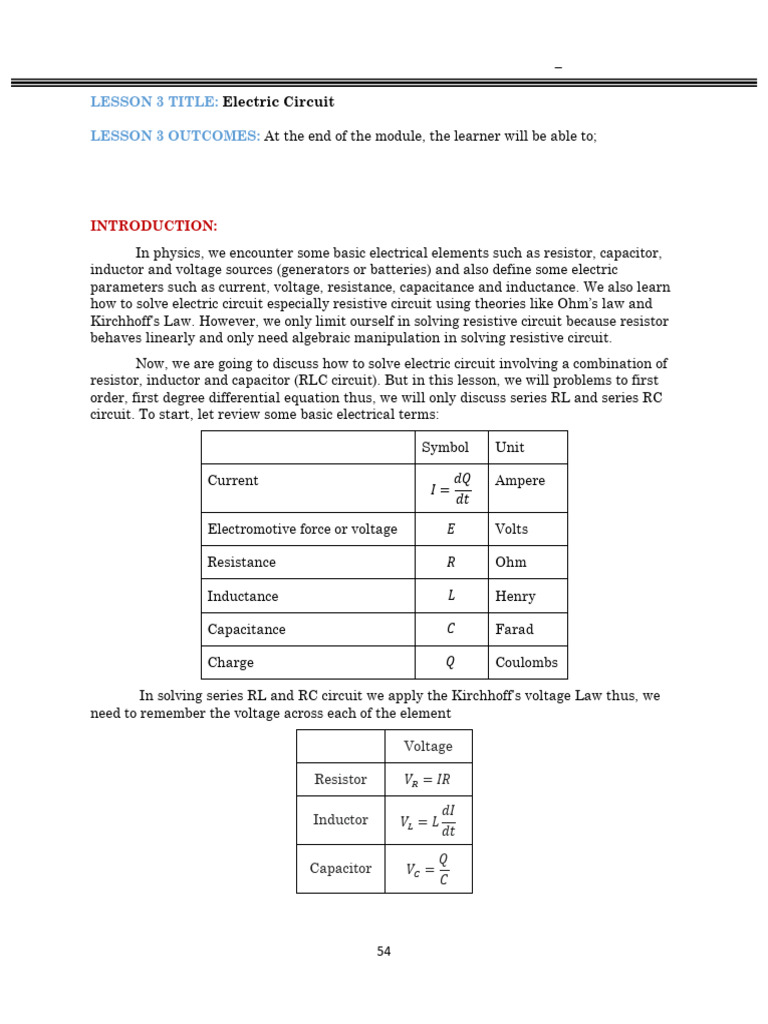 Electric Circuit | PDF | Electrical Network | Series And Parallel Circuits