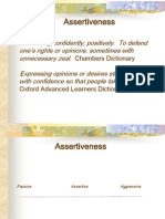  Assertiveness