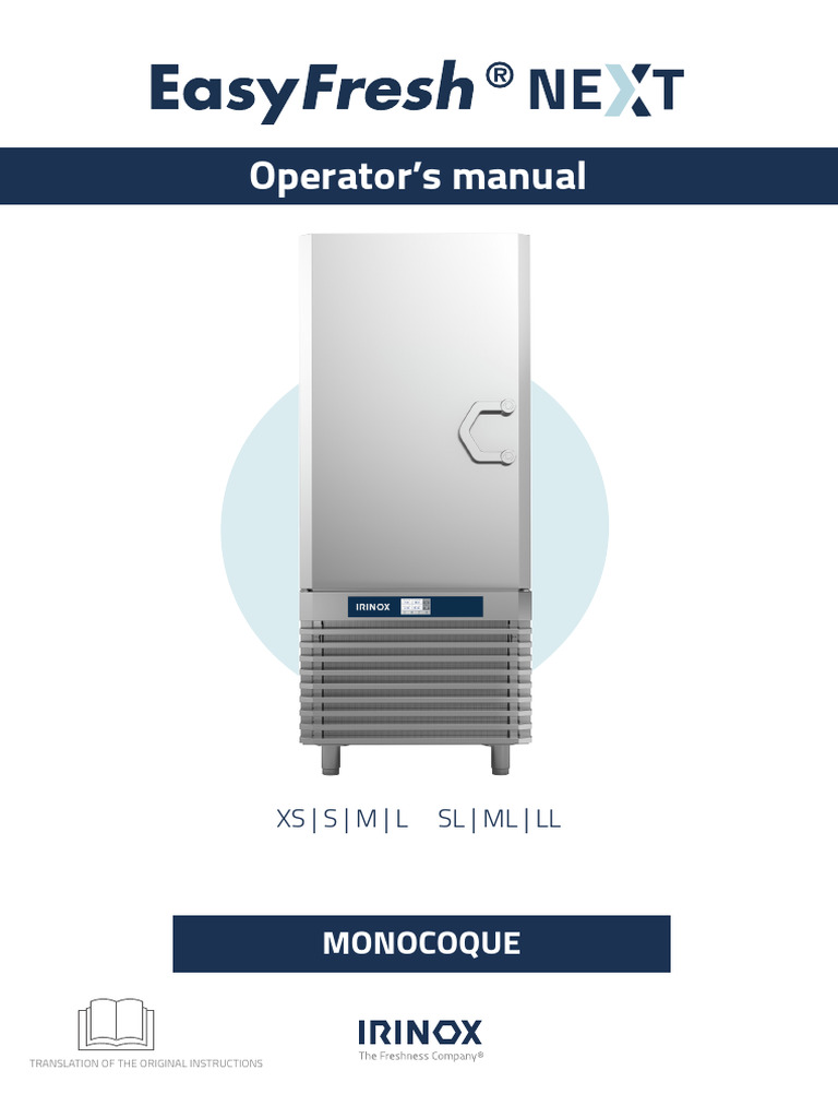 Irinox Blast Chiller Operator Manual | PDF | Refrigerator | Volatile ...