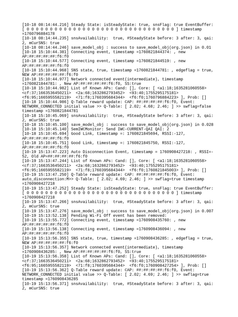 Wi-Fi Connection Event Log Analysis | PDF | Computer File Formats