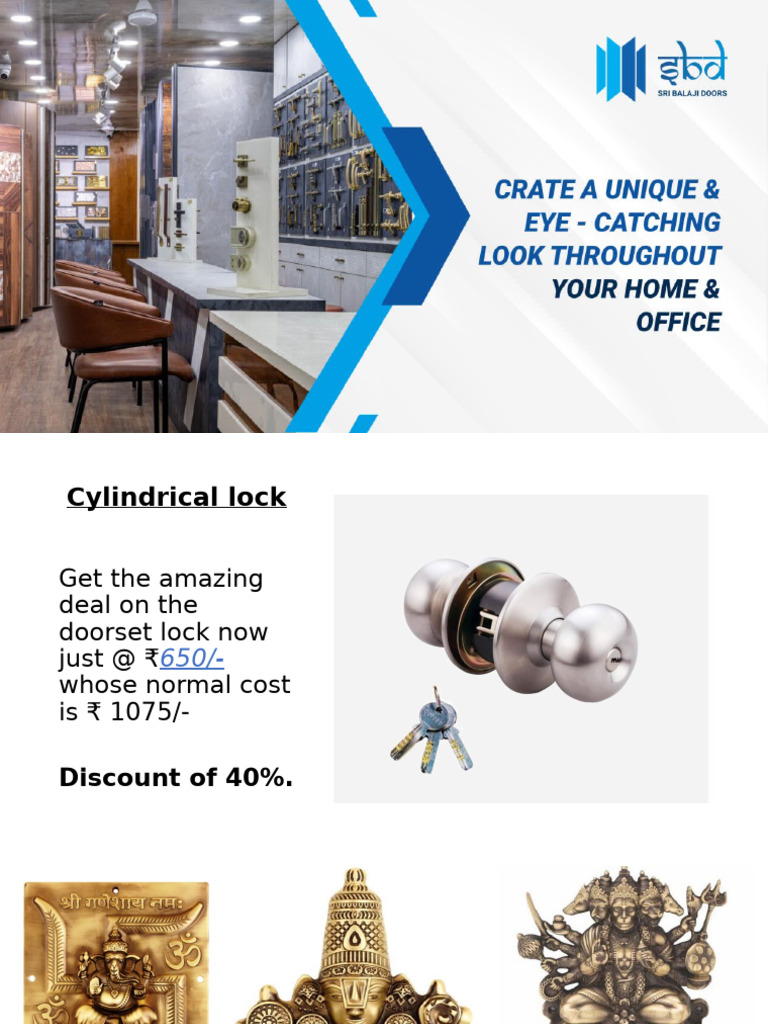 Discounted Locks and Statues Sale | PDF