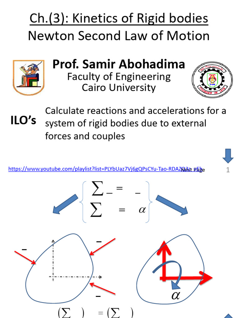 Rigid Body Kinetics and Dynamics | PDF | Force | Classical Mechanics