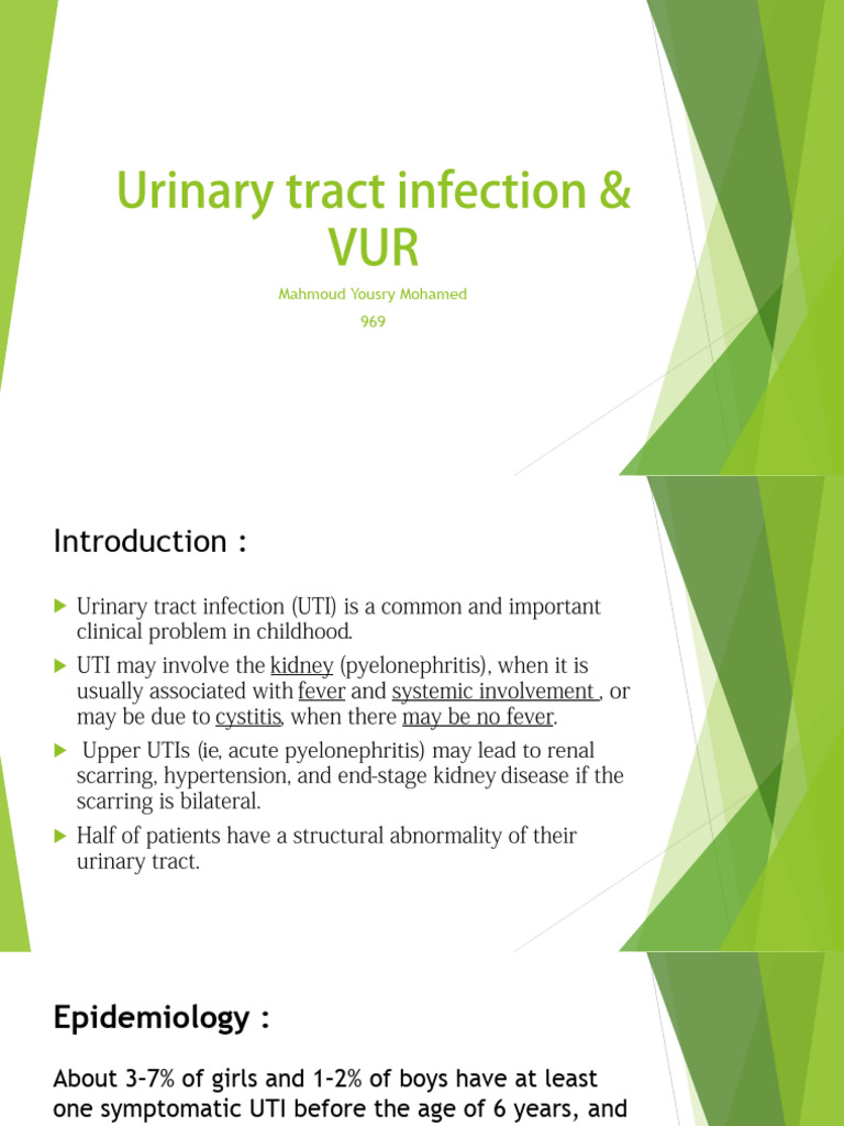 UTI & VUR 1 | PDF | Urinary Tract Infection | Medical Specialties
