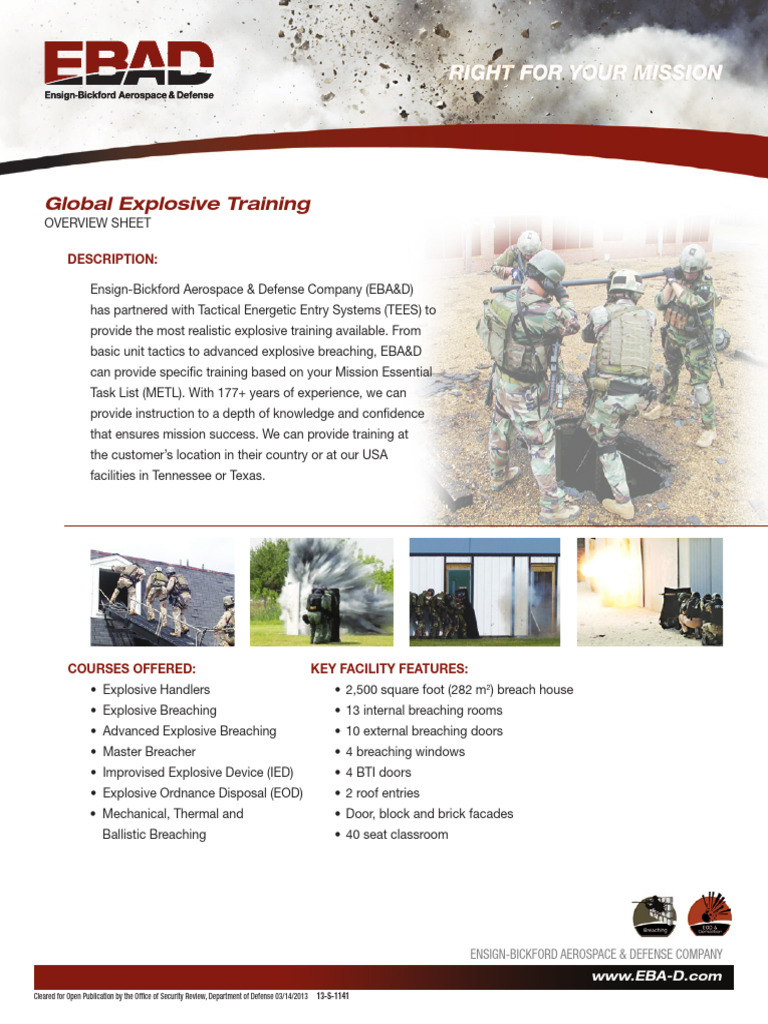Global Explosive Training PrdctSht Low Res for Gen Use.pdf | PDF ...