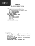 TEMA 4- El relieve español