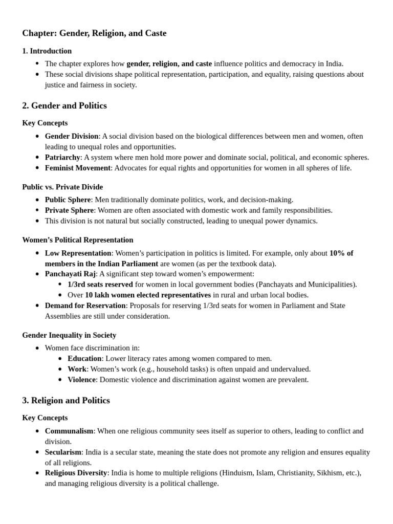 Gender, Religion, and Caste in Indian Politics | PDF | Dalit | Caste