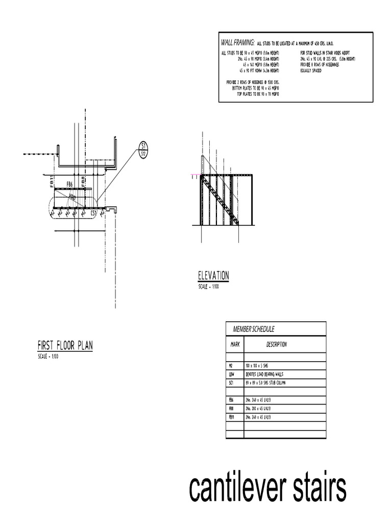 Cantilevered Stair Example | PDF