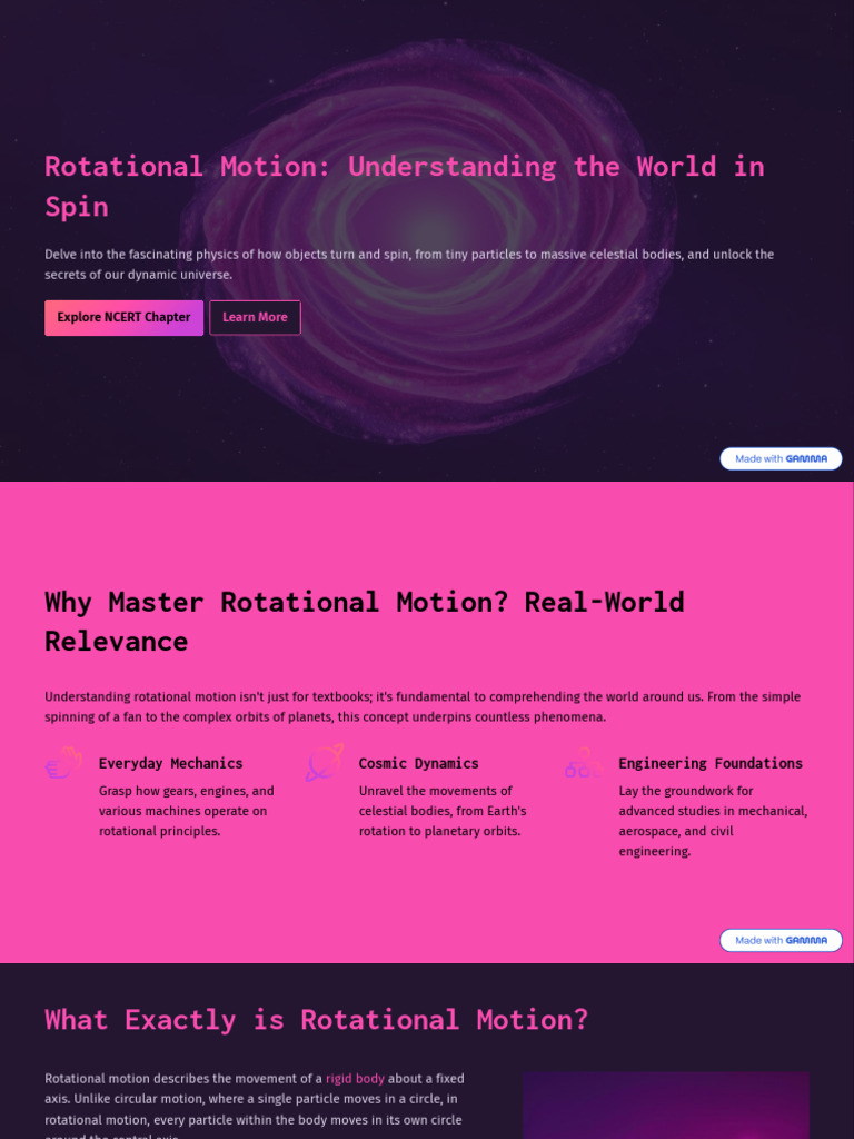 Mastering Rotational Motion Concepts | PDF | Rotation Around A Fixed ...