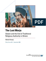 The Last Marja Sistani and the End of Traditional Religious Authority in Shiism