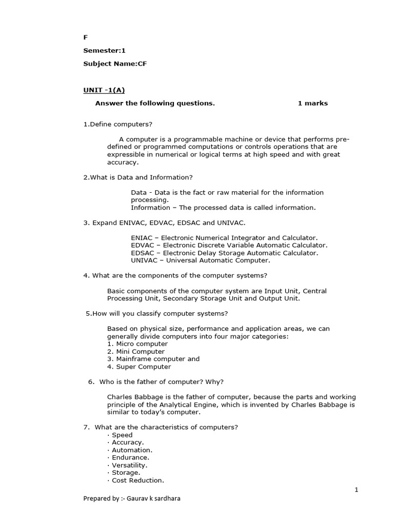 cf_unit1 | PDF | Computer Data Storage | Network Interface Controller