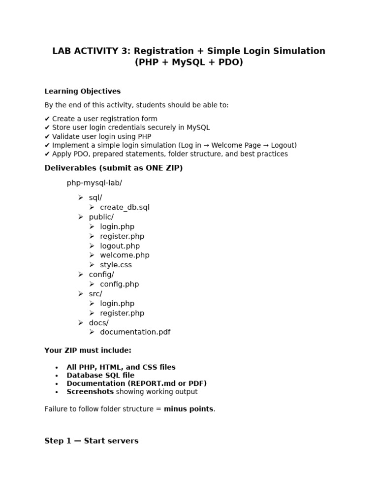 Lab Activity 3 | PDF | Login | Computer Data