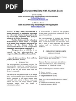 Comparison of Microcontrollers With Human Brain