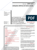 NBR 05410 - Instalações eletricas de baixa tensão