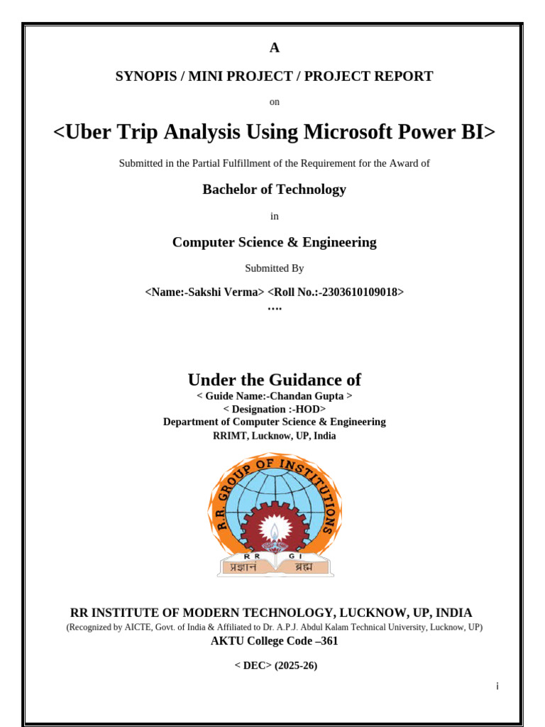 Uber Trip Analysis with Power BI | PDF | Data | Engineering