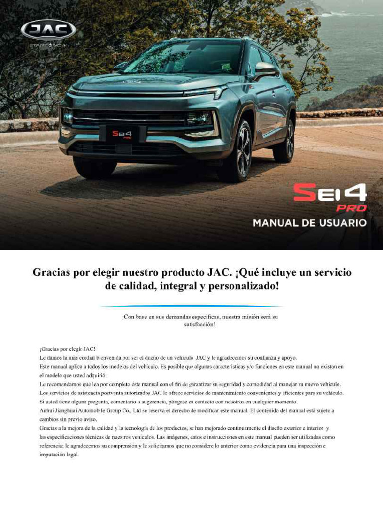 Manual de Usuario Jac 4 | PDF