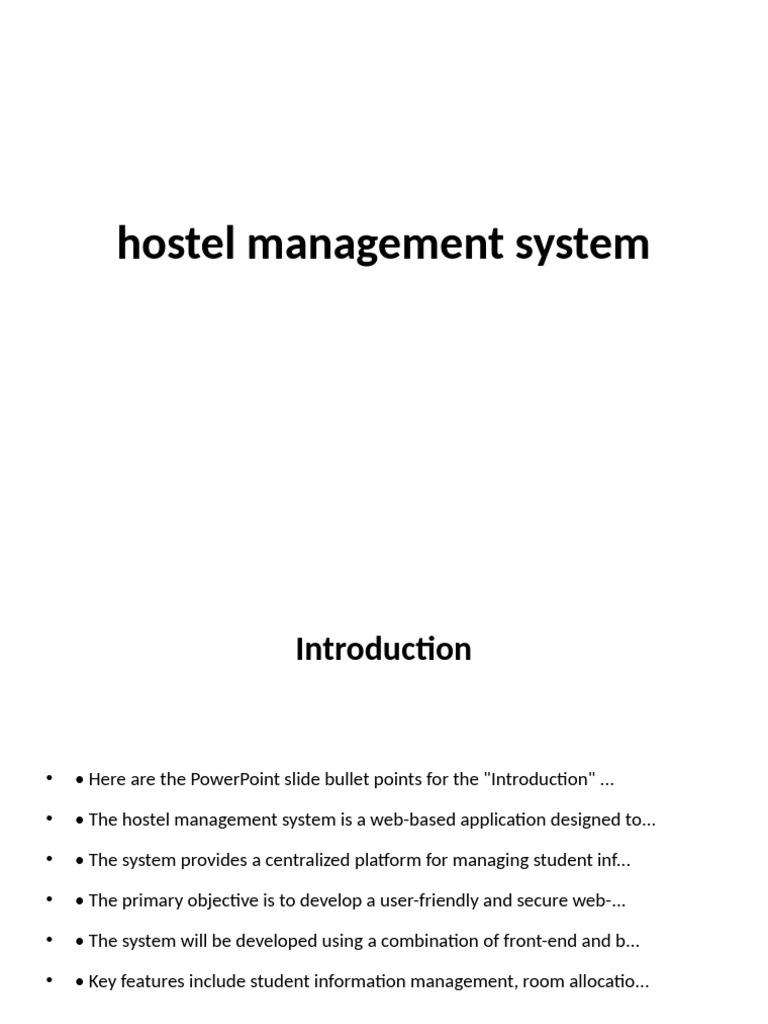 Web-Based Hostel Management System | PDF | Scalability | Web Application