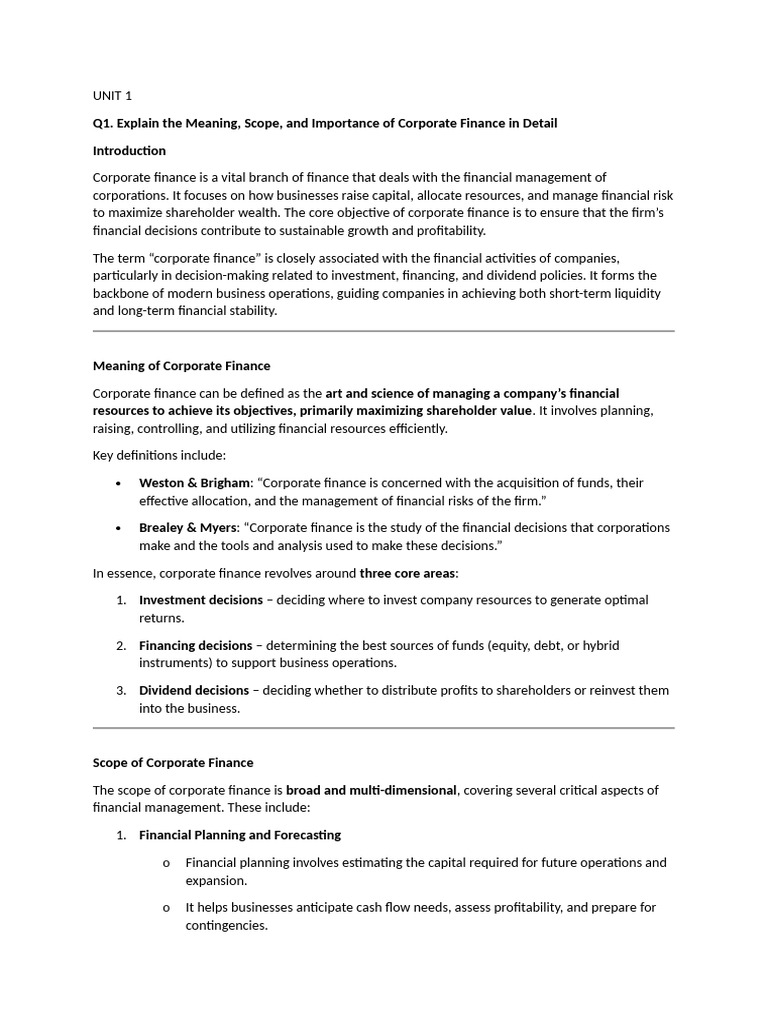 Understanding Corporate Finance Essentials | PDF | Stocks | Securities ...