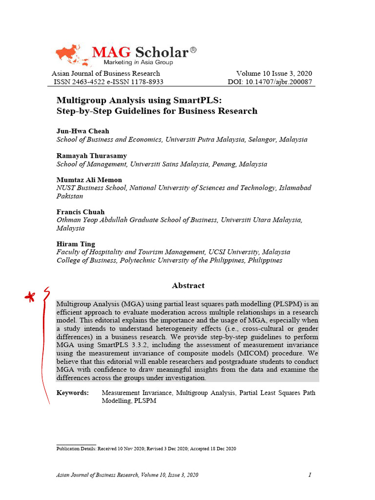 Multigroup Analysis in Business Research | PDF | Bootstrapping ...