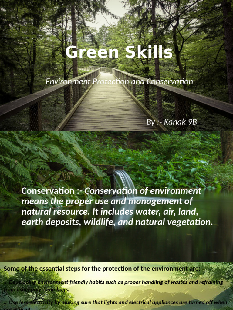 Essential Green Skills for Conservation | PDF