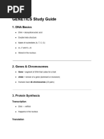 Comprehensive Genetics Study Guide | PDF