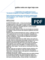 Acordo Ortográfico Entra Em Vigor Hoje Com Indefinições - língua Portuguêsa 2009