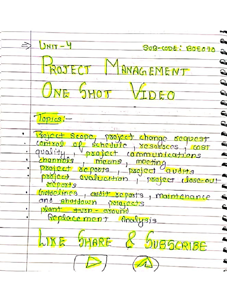 Project Management Unit - 04 Multi Atom | PDF