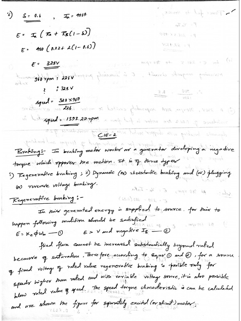 Electrical Drives 3rd Unit (Part 2) | PDF