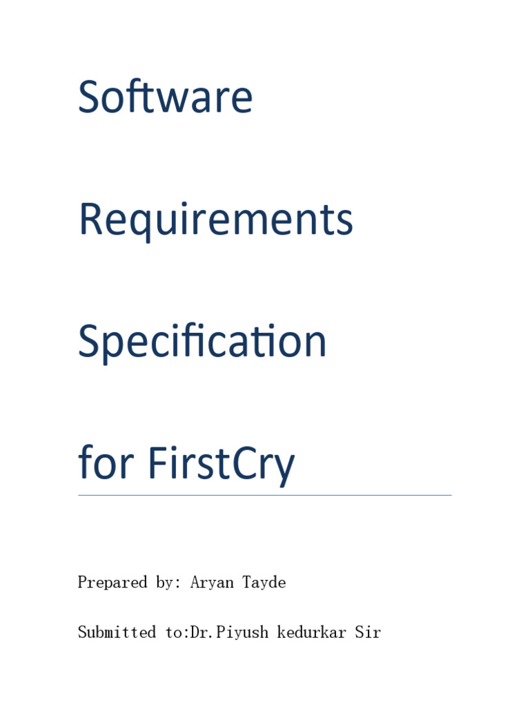 FirstCry E-commerce SRS Document | PDF | Databases | Information Technology