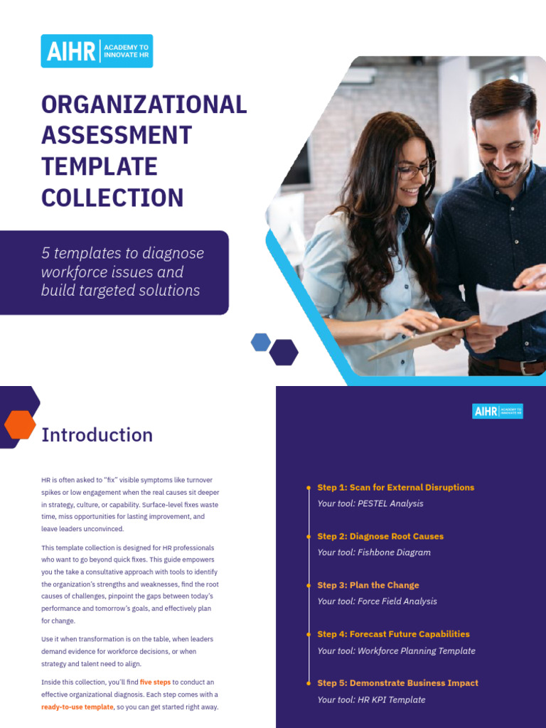 Organizational Assessment Templates Guide | PDF | Performance Indicator ...