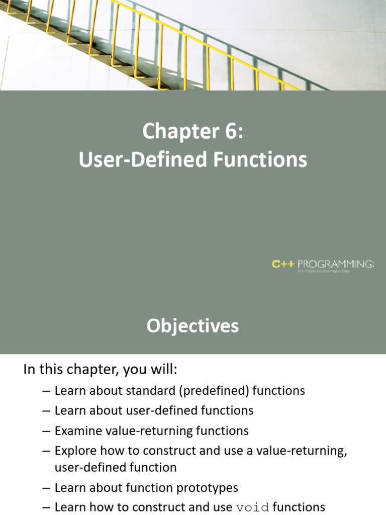 C++ User-Defined Functions Guide | PDF | C++ | Parameter (Computer ...