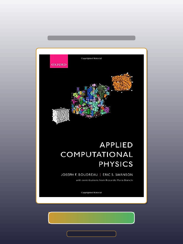 Test Bank for Applied Computational Physics 1st Edition Joseph F ...
