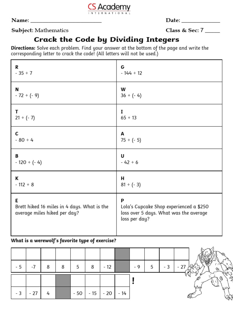 Crack the Code: Integer Division & Multiplication | PDF | Discrete ...