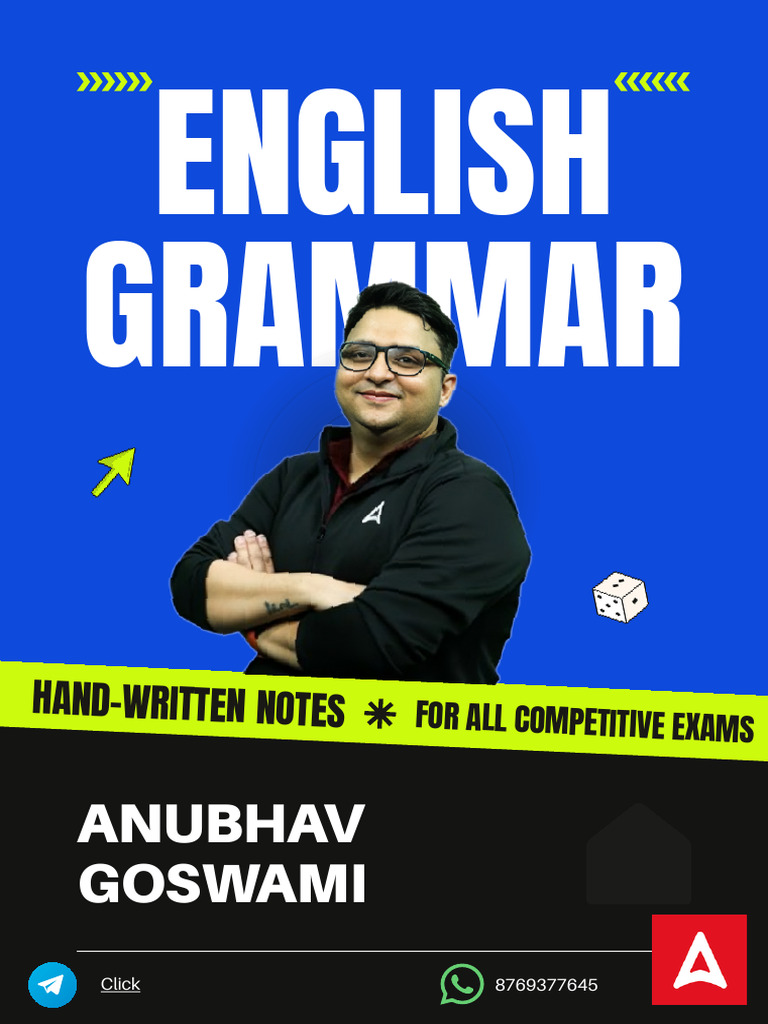 English Grammar Complete Handwritten Notes | PDF