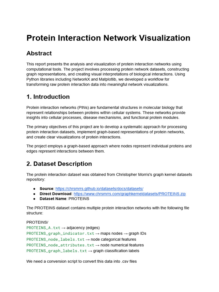 Protein Interaction Network Analysis | PDF | Information Science ...