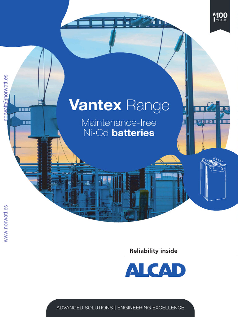 Vantex Ni-Cd Batteries: Reliable Power Solutions | PDF | Rechargeable ...