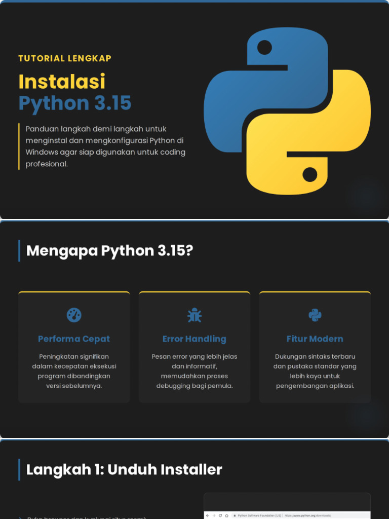 Instalasi Python 3.15 | PDF