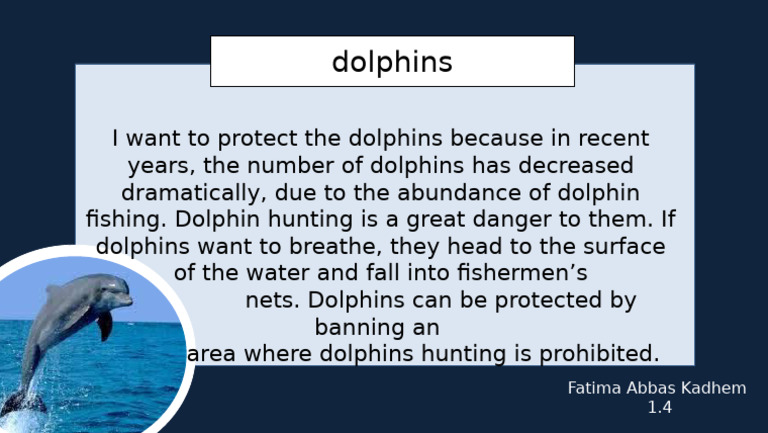 Protecting Dolphins from Fishing Threats | PDF