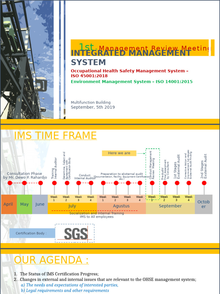 Management Review Meeting for IMS Compliance | PDF | Audit ...
