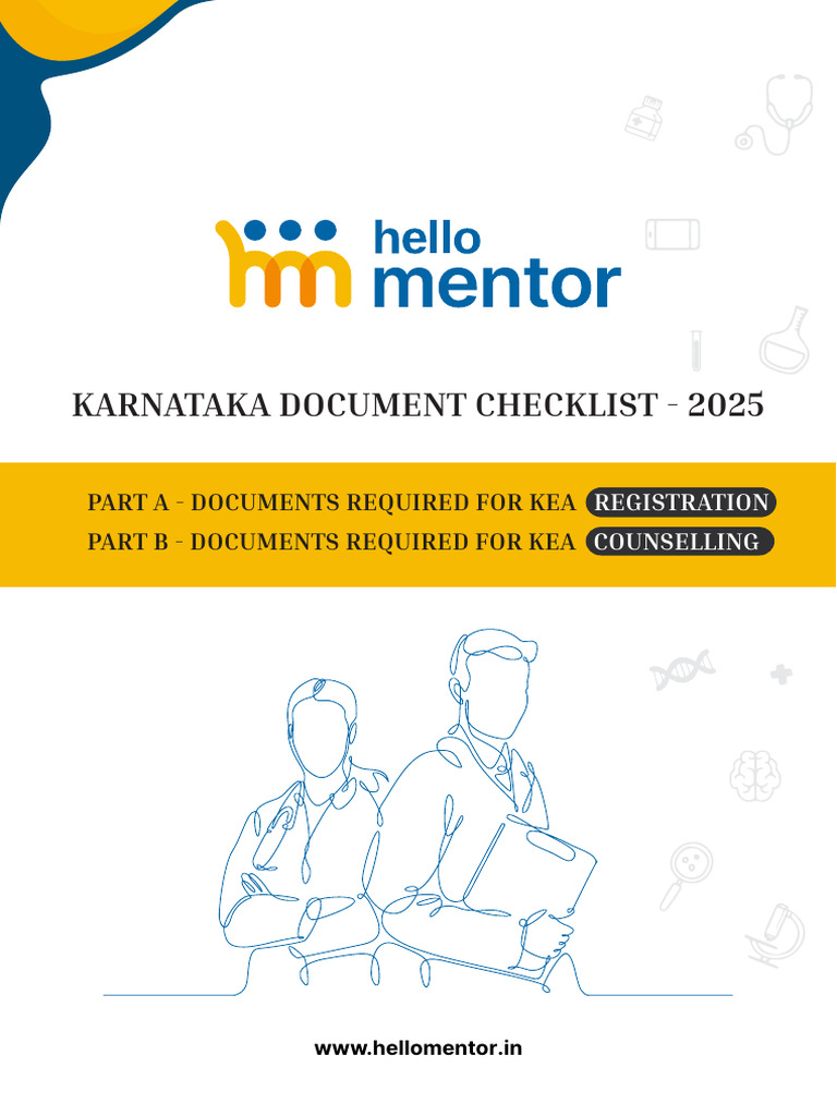 Karnataka KEA Document Checklist 2025 | PDF | Government And Personhood