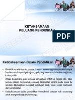 Ketaksamaan Peluang Pendidikan