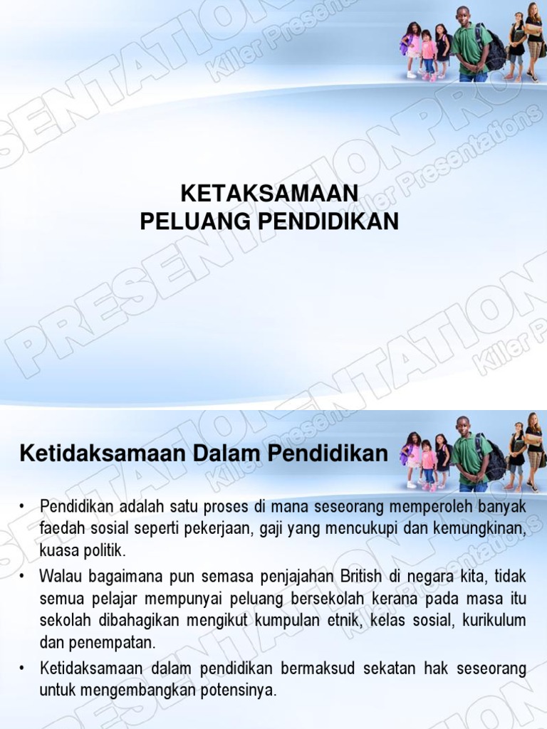 Ketaksamaan Peluang Pendidikan | PDF
