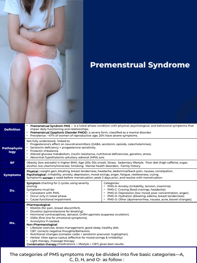 Understanding Premenstrual Syndrome (PMS) | PDF | Premenstrual Syndrome ...
