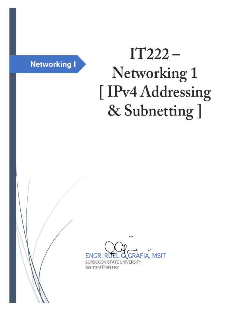 IPv4 Addressing and Subnetting Guide | PDF | Internet Protocols ...