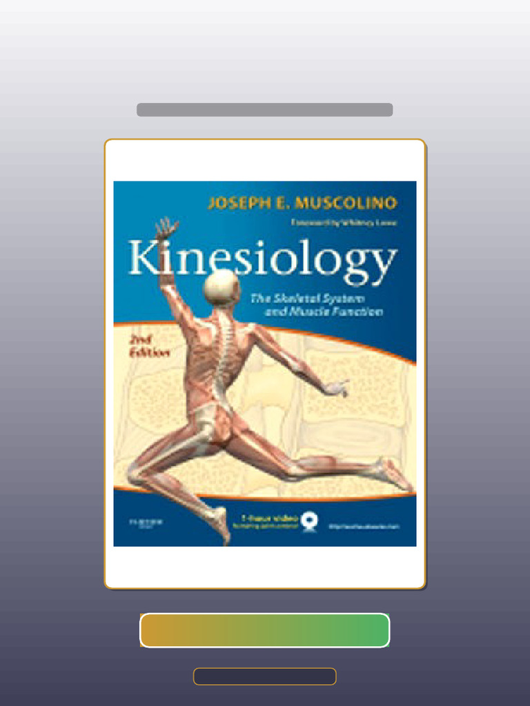 Test Bank of Kinesiology the Skeletal System and Muscle Function 2E ...