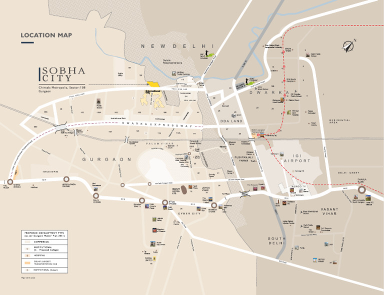 Sobha City Location Map | PDF